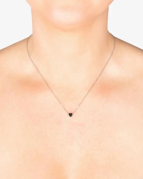 Halsband Hjärta Silver