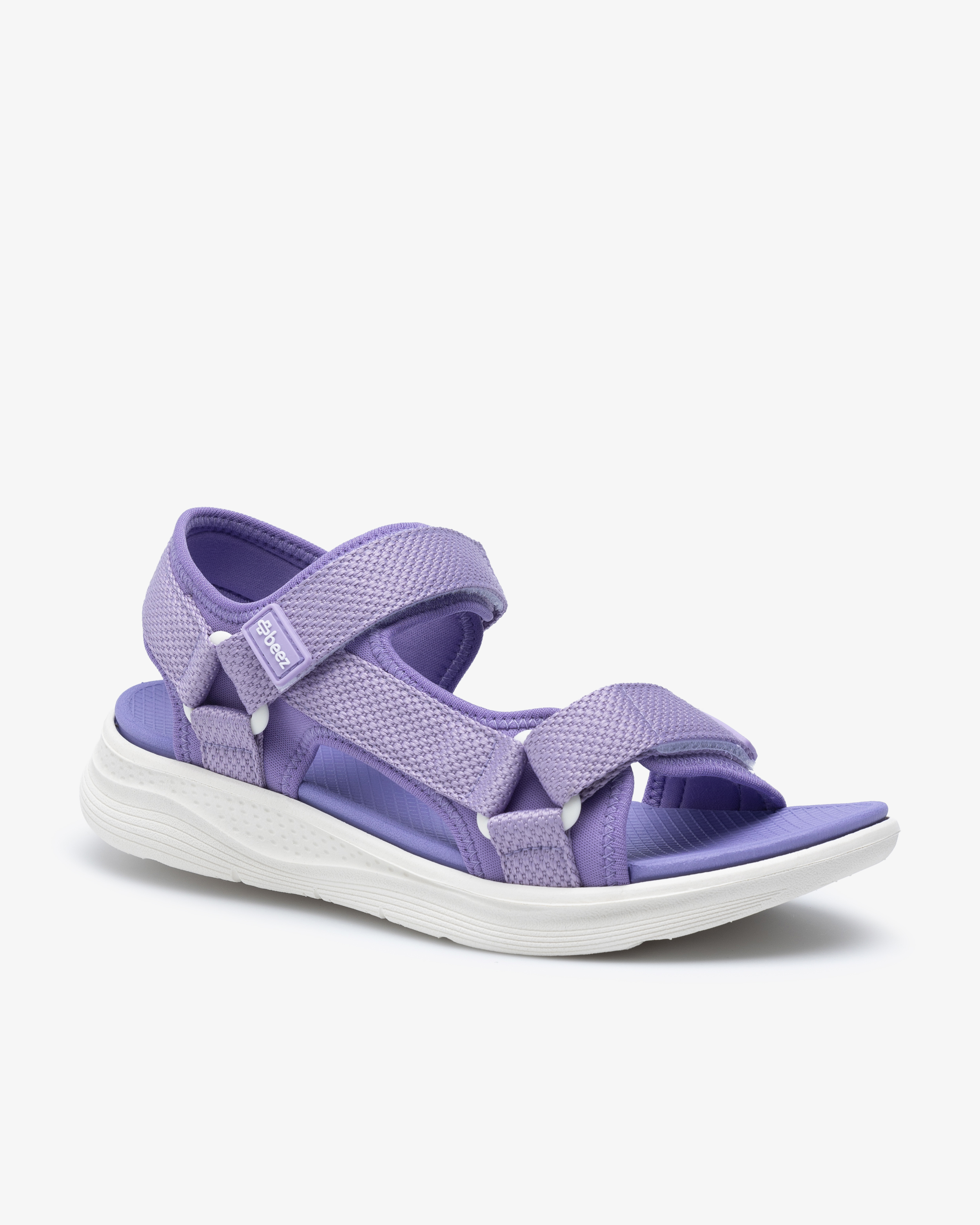 Beez Zen Velcro Sandal Lilla