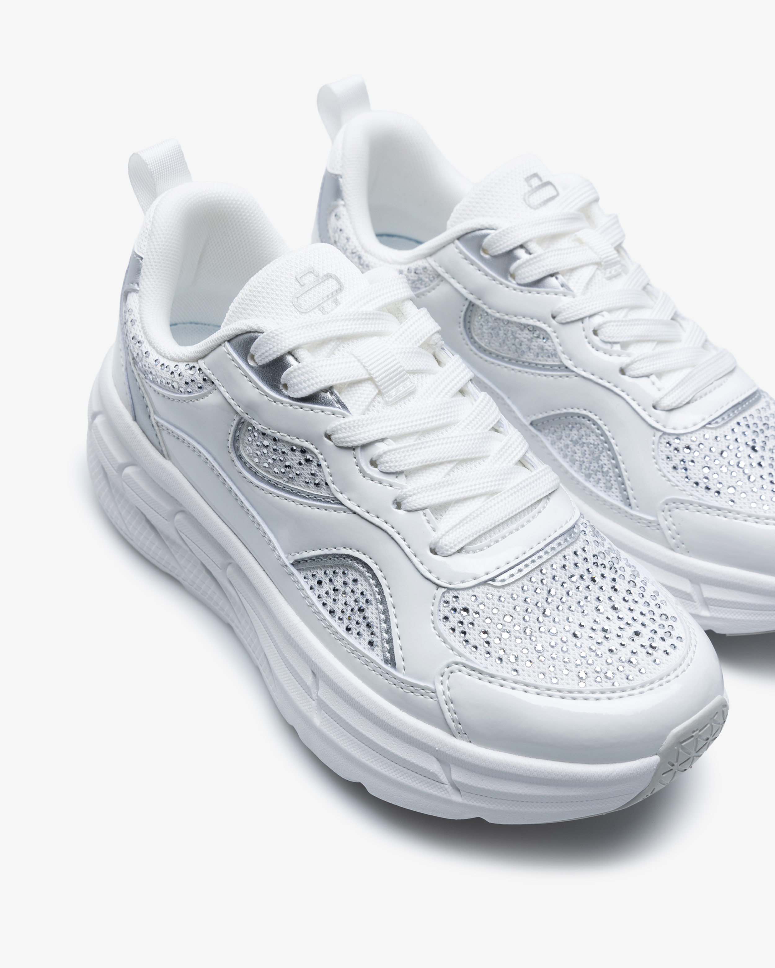 Beez Pulse Sneakers Silver strass