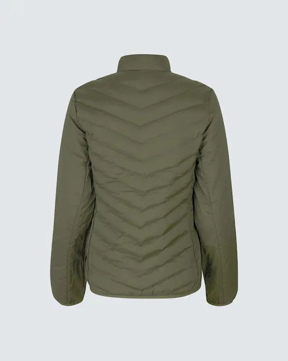 ID Identity vattert damejakke Olivengrønn