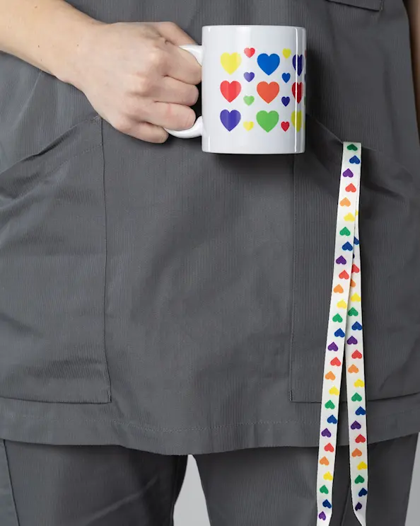Nyckelband Pride Hjärtan