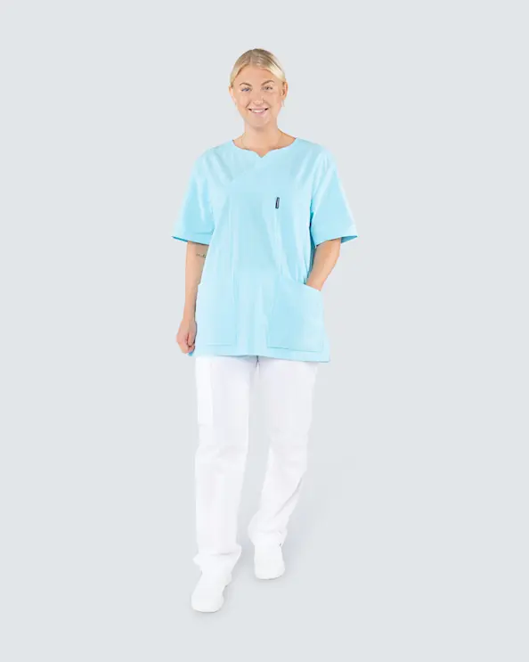 Almedahls Turkoosi Poimutettu Pusero Unisex