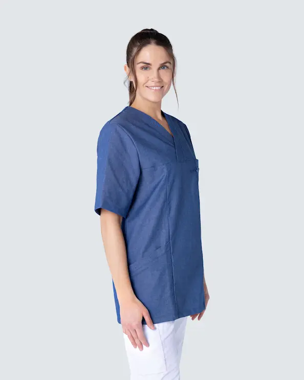 Segers Denimsininen Tunika Stretch Unisex