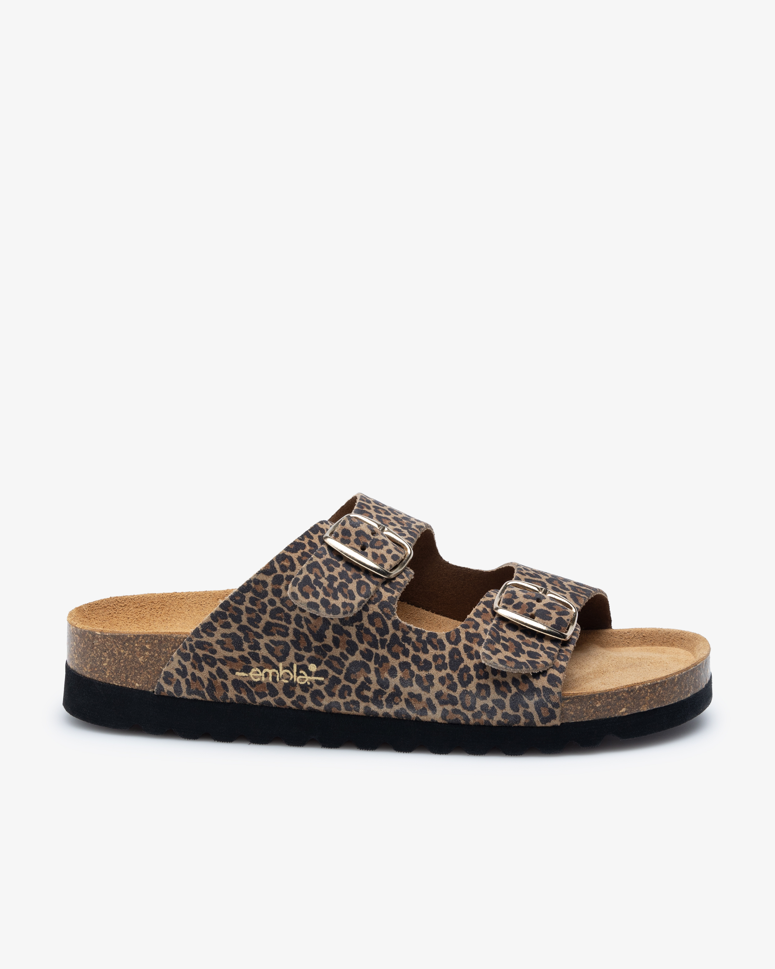 Embla 2736 Damesandal Airbed Leopard Bronze