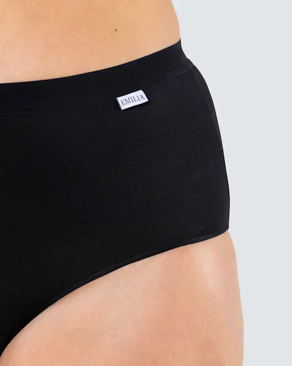 Highwaist-trosa Bambu Svart