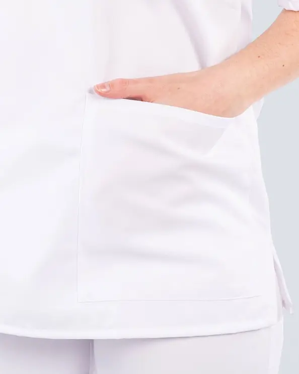 Kentaur Tencel Medical Hvit Kittel Unisex