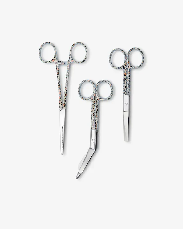 Sakset 3-pack Kuviollinen Leopardi