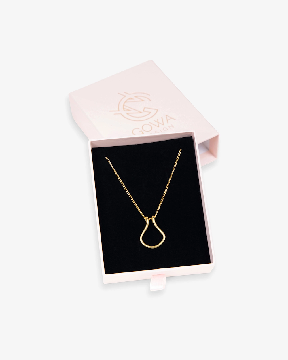 Halsband Ringhållare Loop Guld