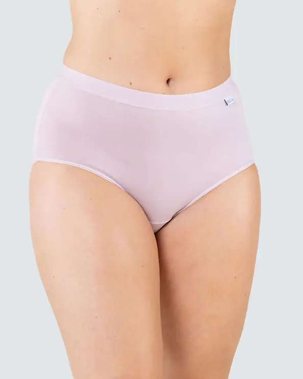 Highwaist-trosa Bambu Rosa