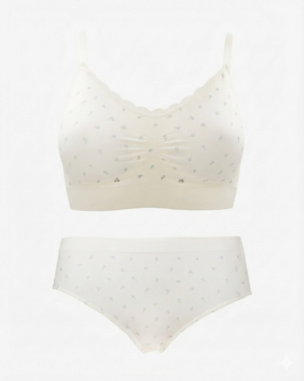 Seamless-setti Jonna Pienikukkainen Valkoinen