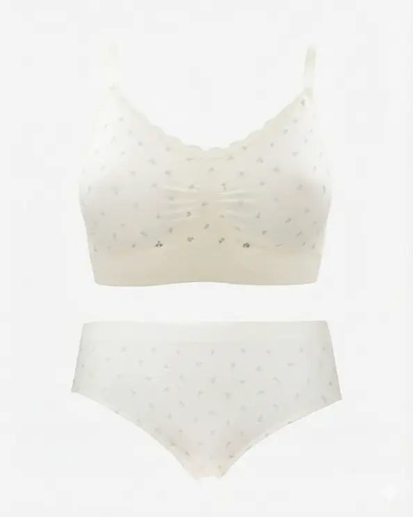 Seamless-setti Jonna Pienikukkainen Valkoinen