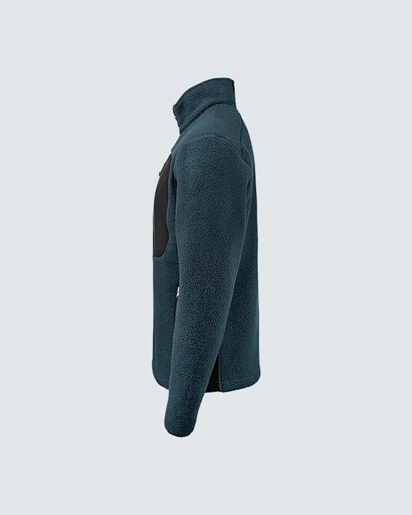 Texstar Pile Fleece Jacka Herr Blå