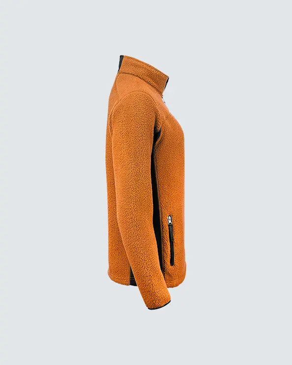 Texstar Pile Fleece Jacka Dam Orange