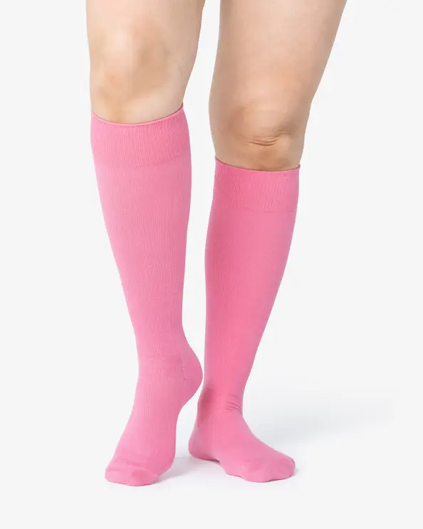 Støttestrømpe Vendela Lyserød