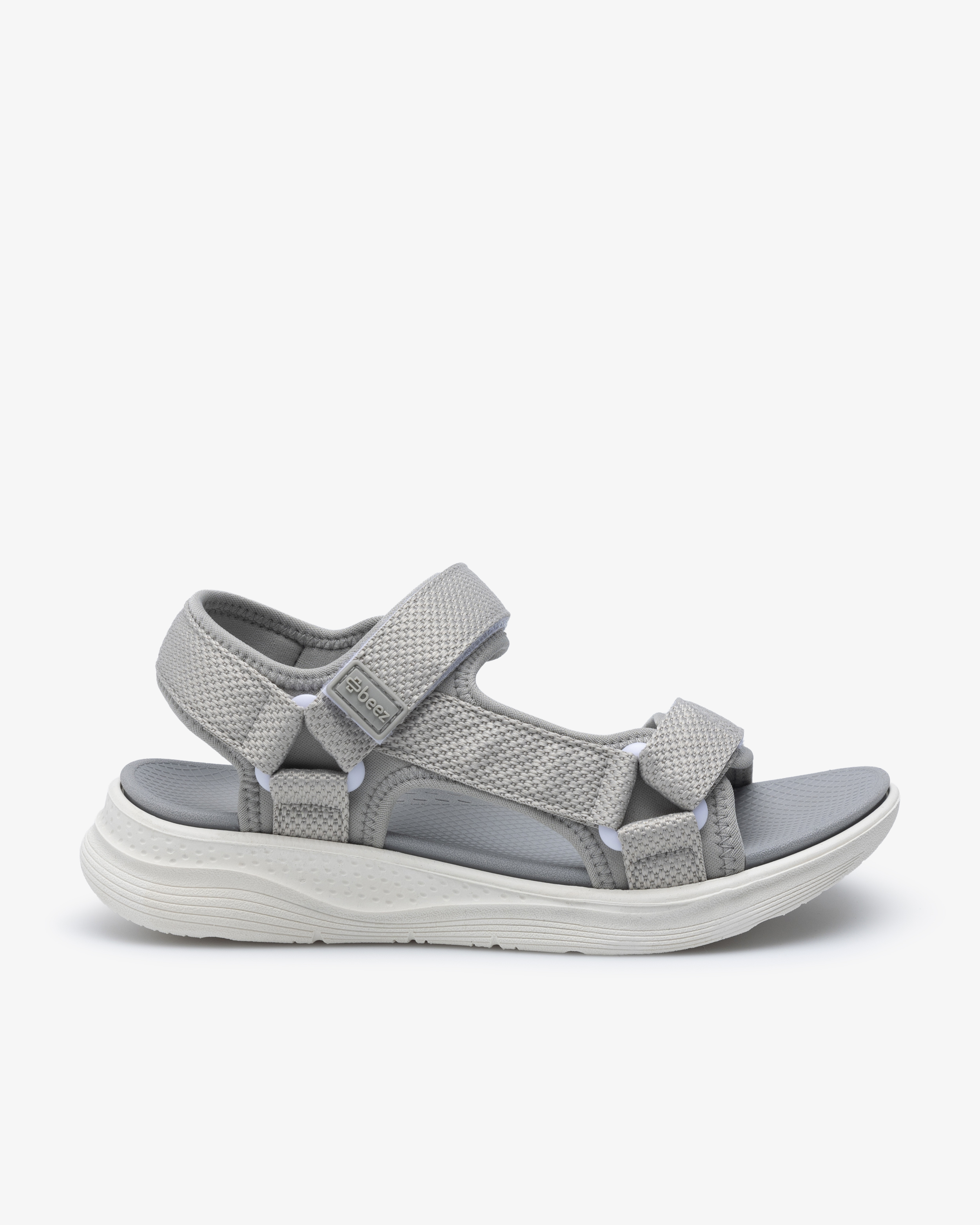 Beez Zen Velcro Sandal Grå