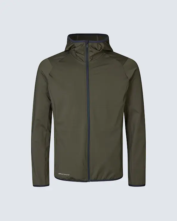 Geyser Stretch Hoodie Herr Olivgrön