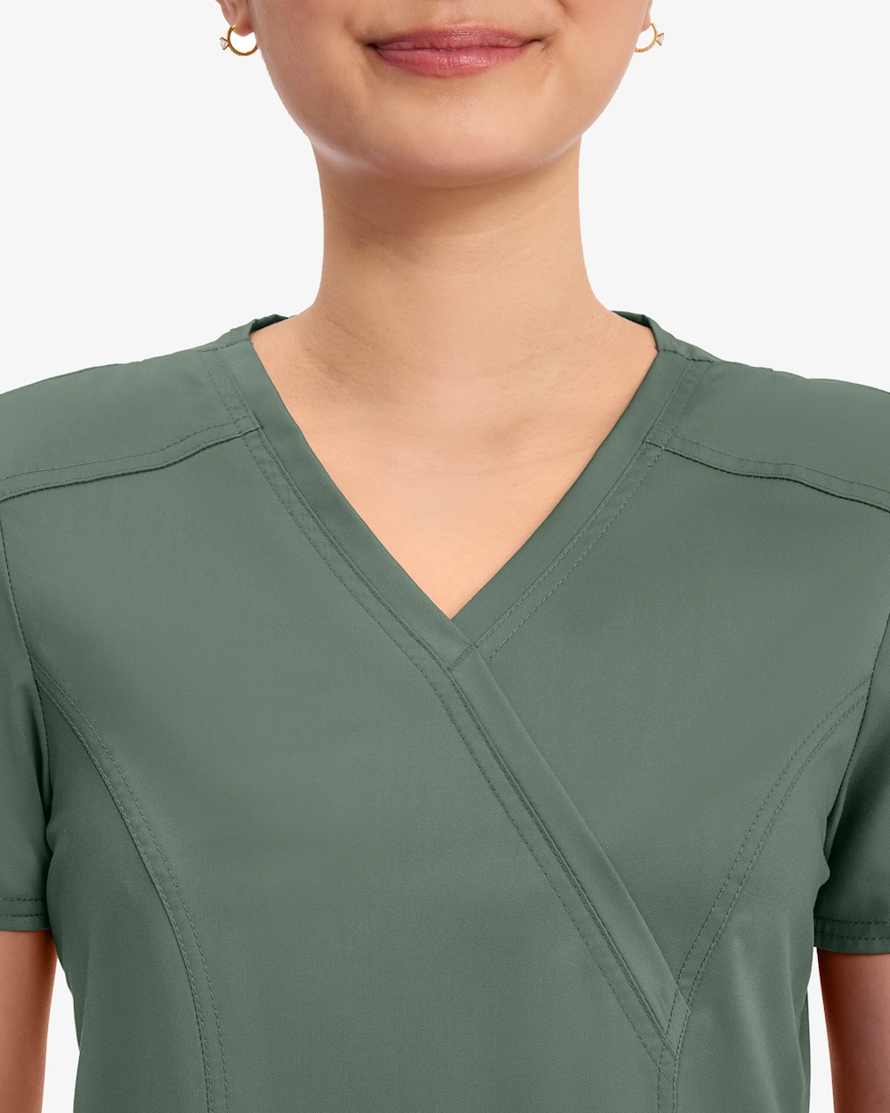 Cherokee Revolution Mock Wrap Top WWE610 Oliivinvihreä