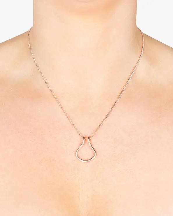 Halsband Ringhållare Loop Rosé