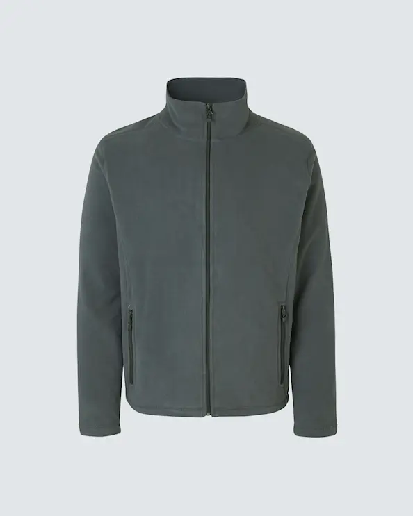 ID Identity Cardigan Microfleece Herr Grå