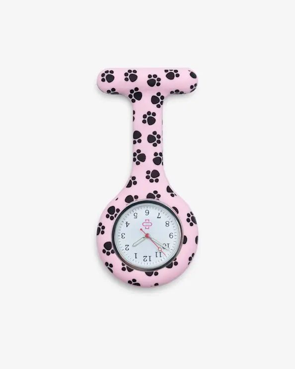 Hoitajan kello tassut pinkki