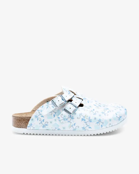 Birkenstock Professional Kay Narrow Blooming Roses Blue