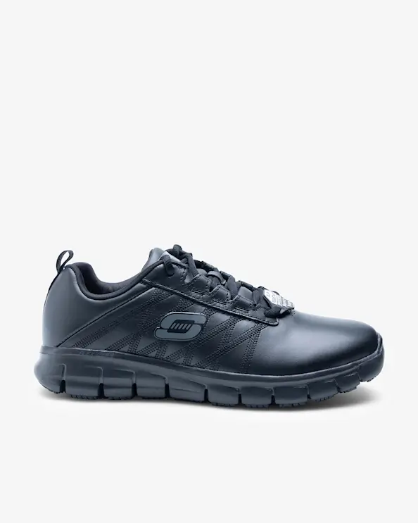 Skechers Sure Tack Erath Slip-on Sneaker Rymlig Svart