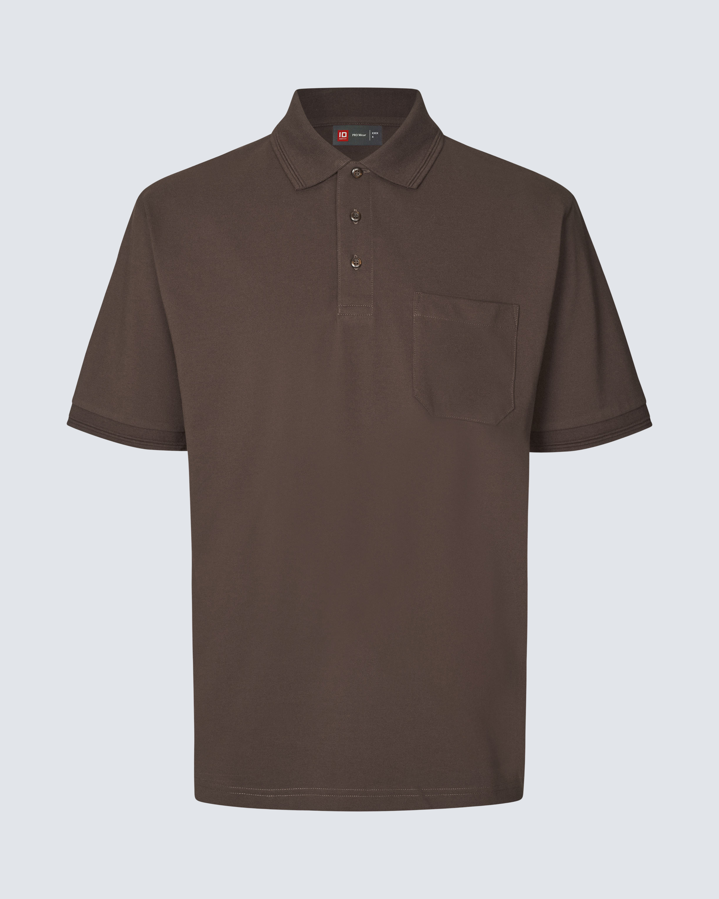 ID PRO Wear Piké med lomme Herre Brun