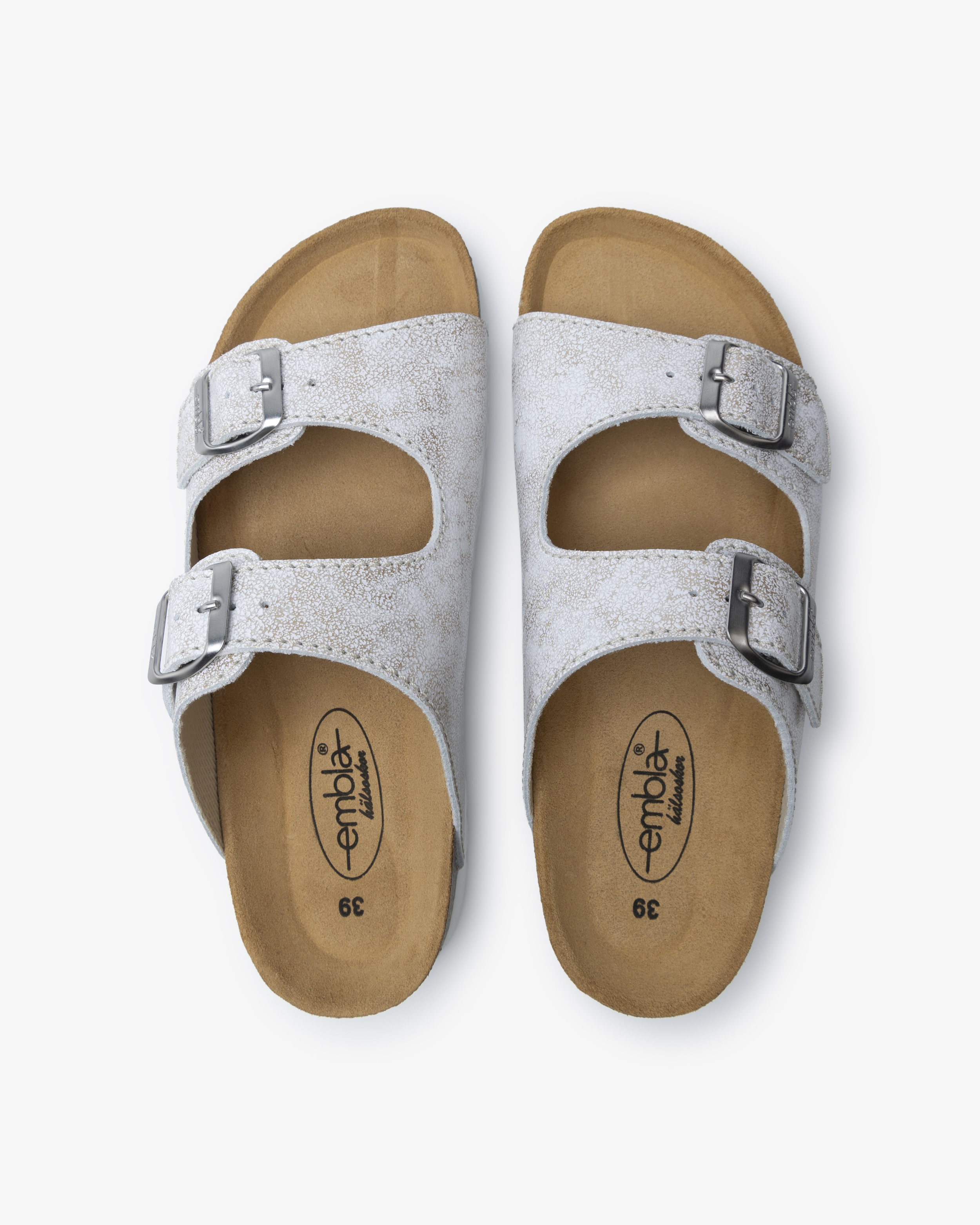 Embla 2736 Naisten sandaalit Airbed samppanja/metallinen