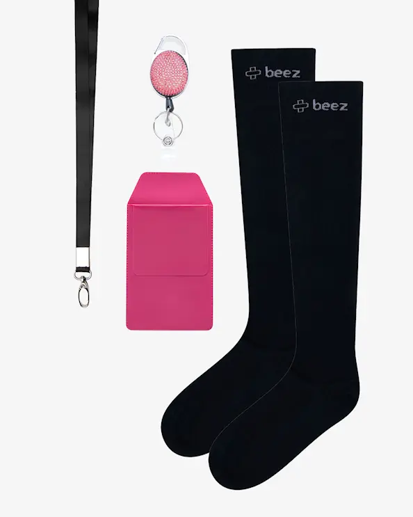 Støttestrømper Kit Svart/Cerise