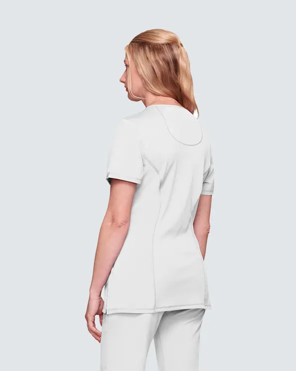 Infinity Mock Wrap Top CKE2625A Valkoinen
