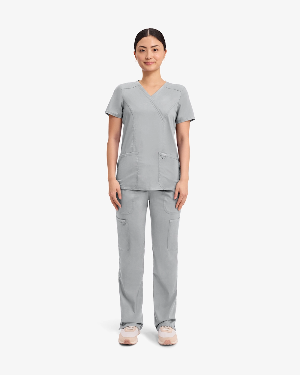 Cherokee Revolution Mock Wrap Top WWE610 Harmaa