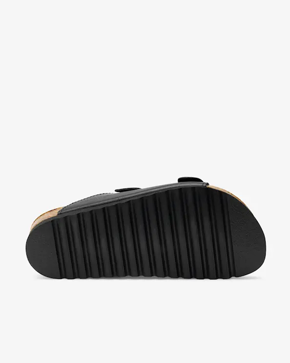 2173 - Embla Airbed Wide Fit Naistensandaali kahdella remmillä Musta