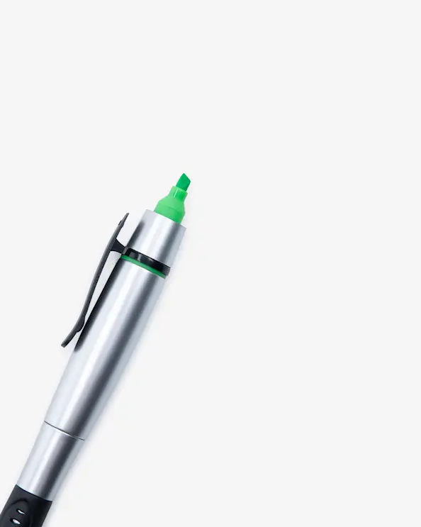 Kuglepen 2-i-1 Grøn