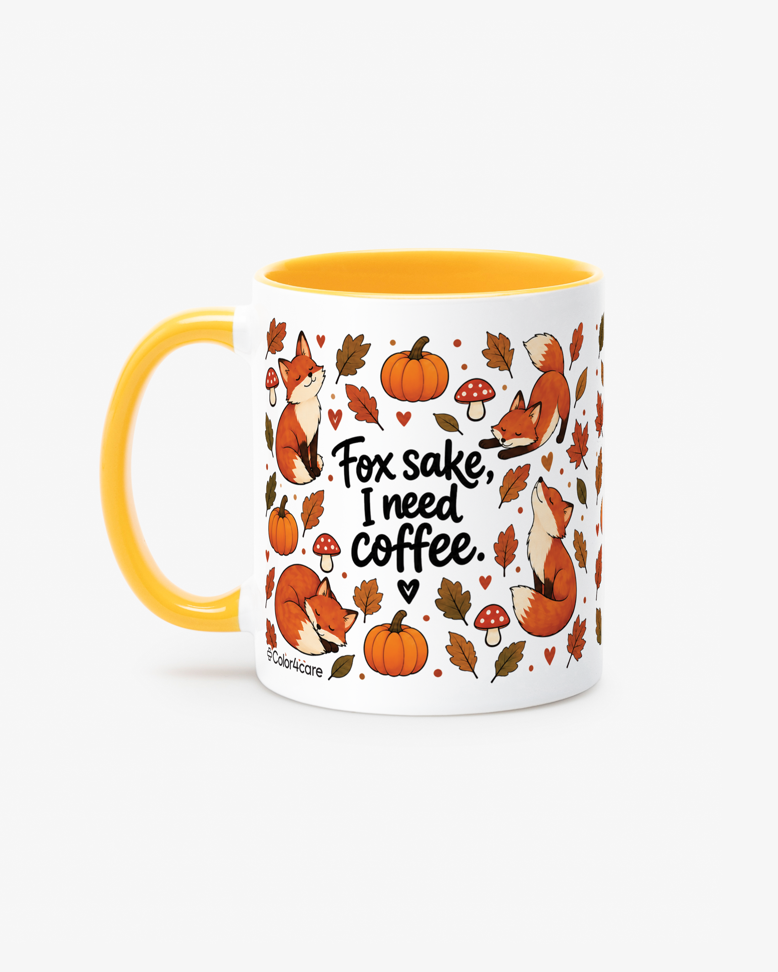 Mugg Fox sake, I need coffee Orange