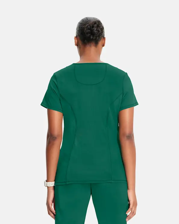 Infinity Mock Wrap Top CKE2625A Mørkegrøn