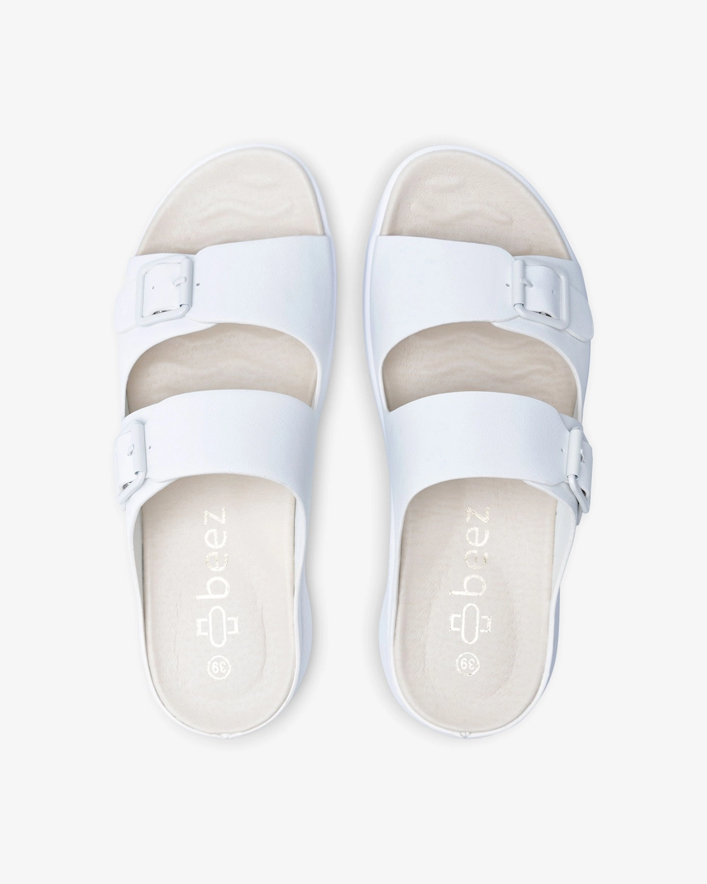 Beez Adore White Slip in Sandal