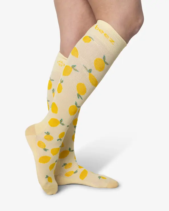 Beez Stödstrumpa Lemona Gul