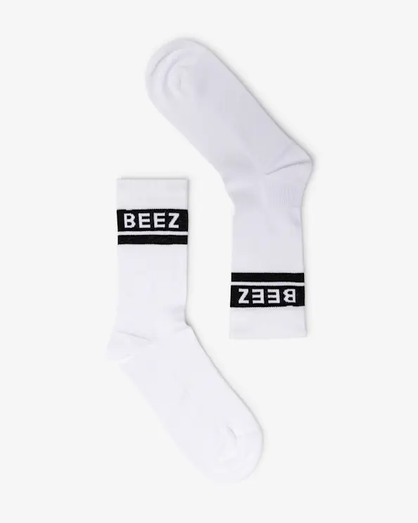 Beez Crew Stödstrumpa Felicia Vit