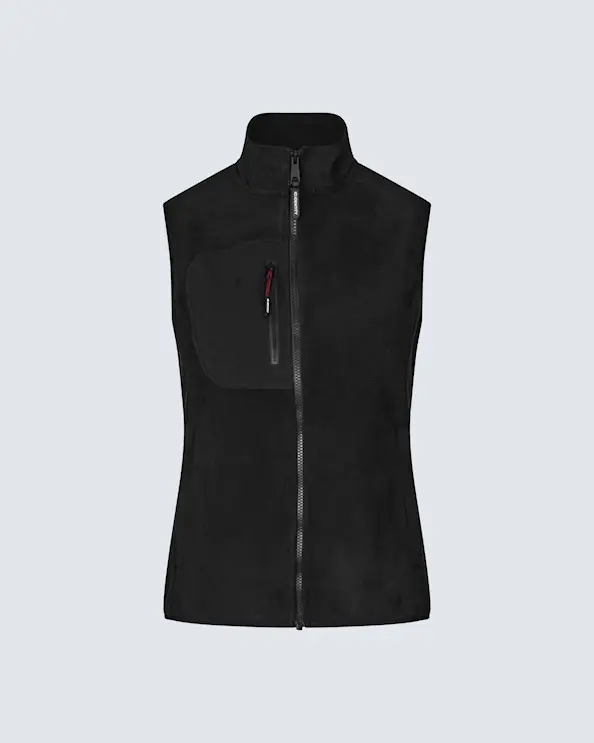 ID Identity Fleeceväst bonded Dam Svart