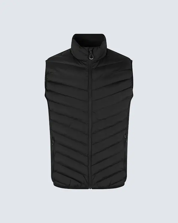 ID Identity vattert herrevest Svart