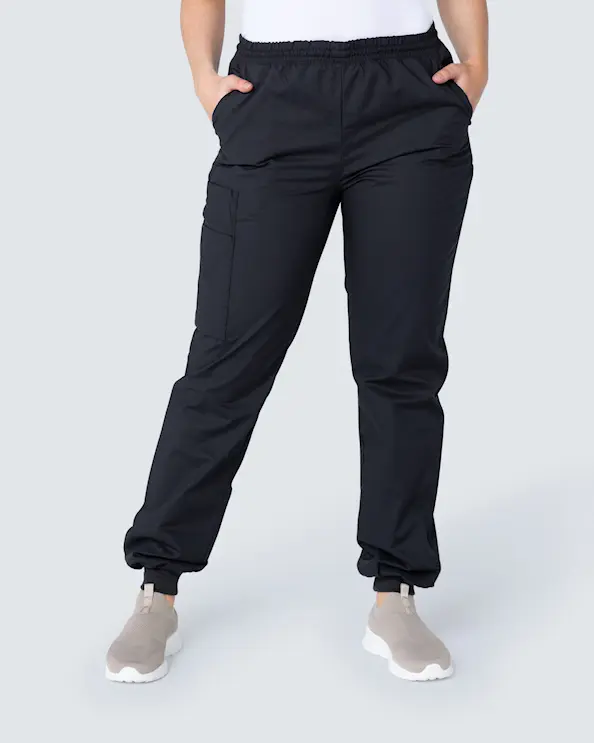 Almedahls Svart Byxa med Mudd Stretch Unisex