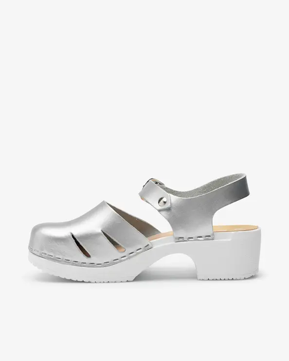 Beez Très Chic Silver Metallic Työkengät