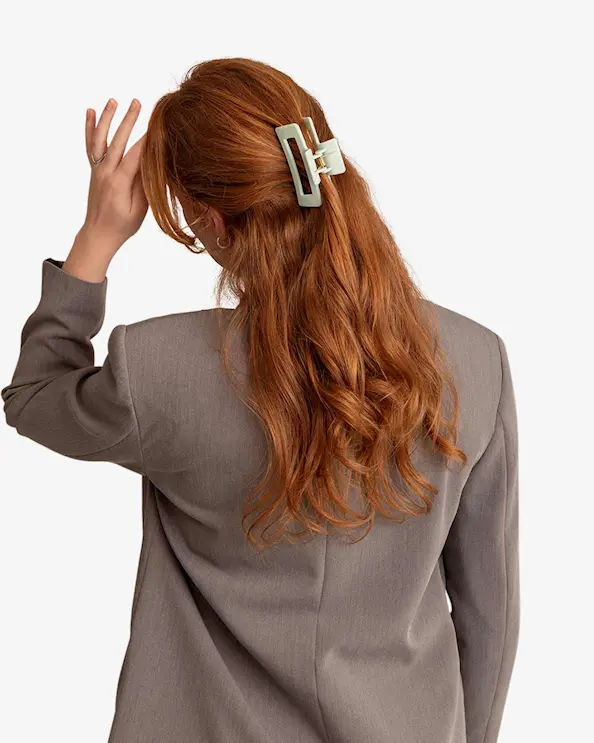 Léonie Hårklemme Medium Mintgrønn