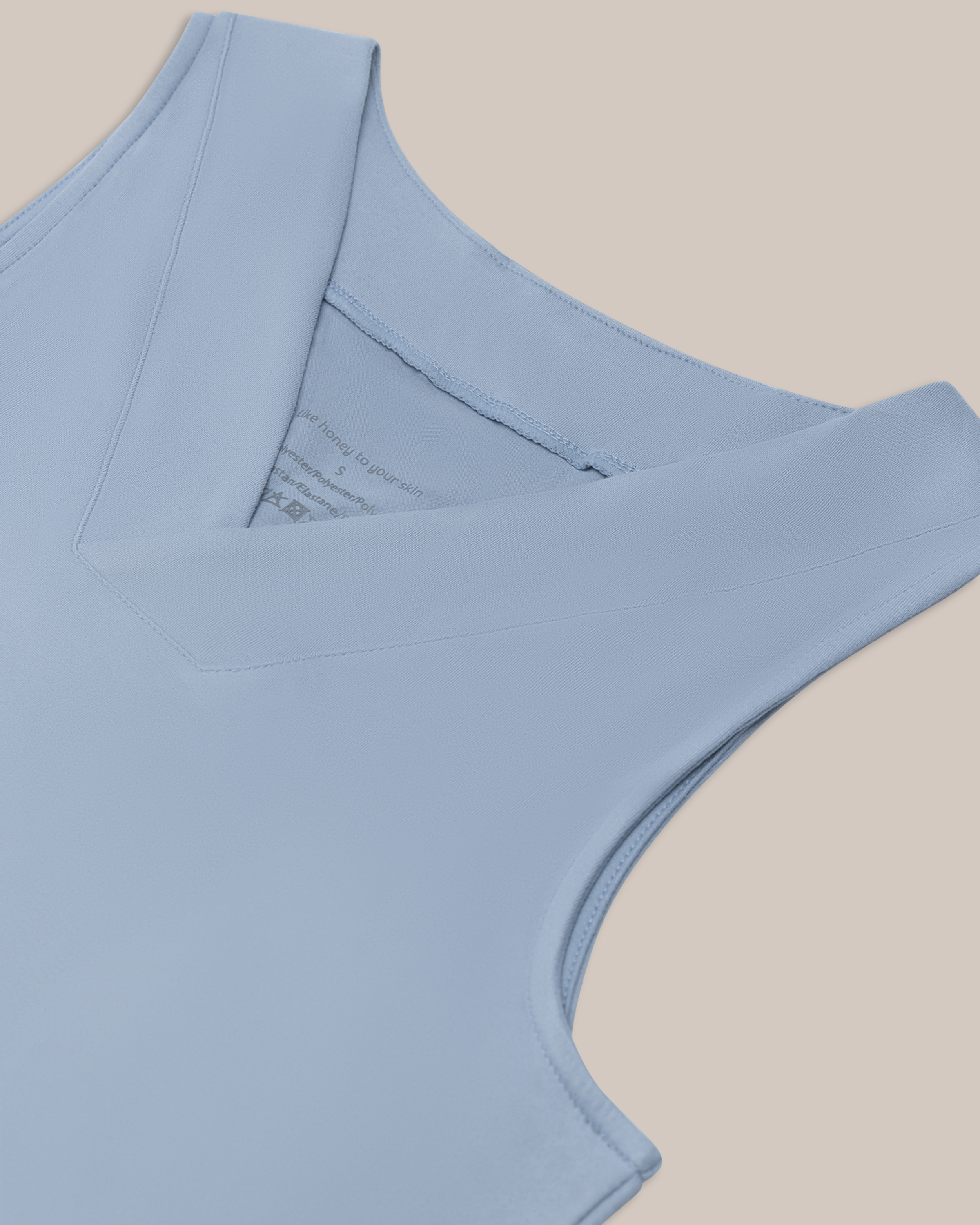 Beez Singlet V-hals Blå 3-pakning