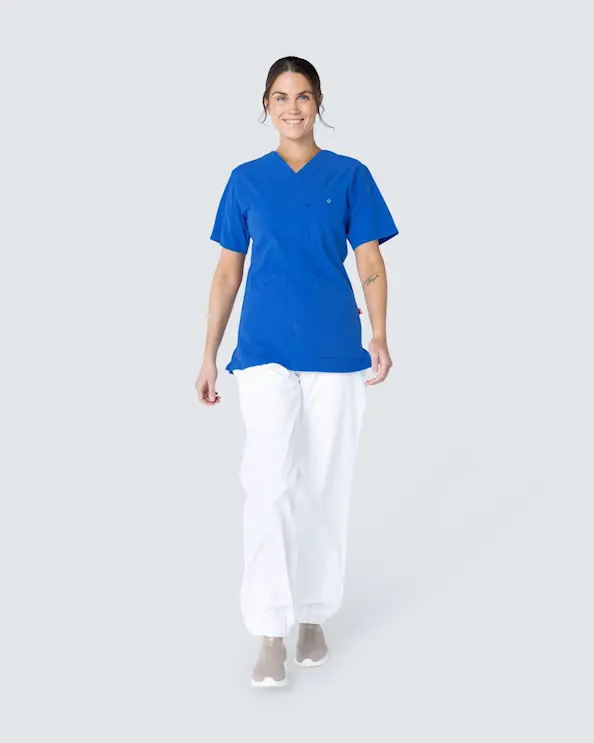 South West Cotton Crinkle Carin Sininen Pusero Naiset