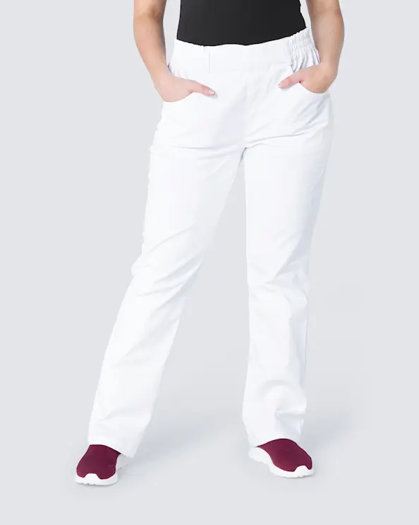 Kentaur Pull-on Hvit Arbeidsbukse Unisex
