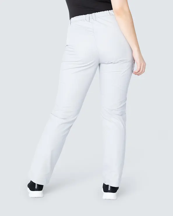 Segers Domestik Lysegrå To-I-Ett Bukse Dame