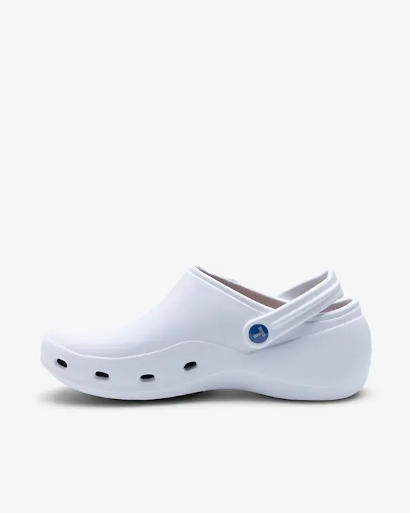 Toffeln Aktivklog Slip-on ESD Hygiensko Vit