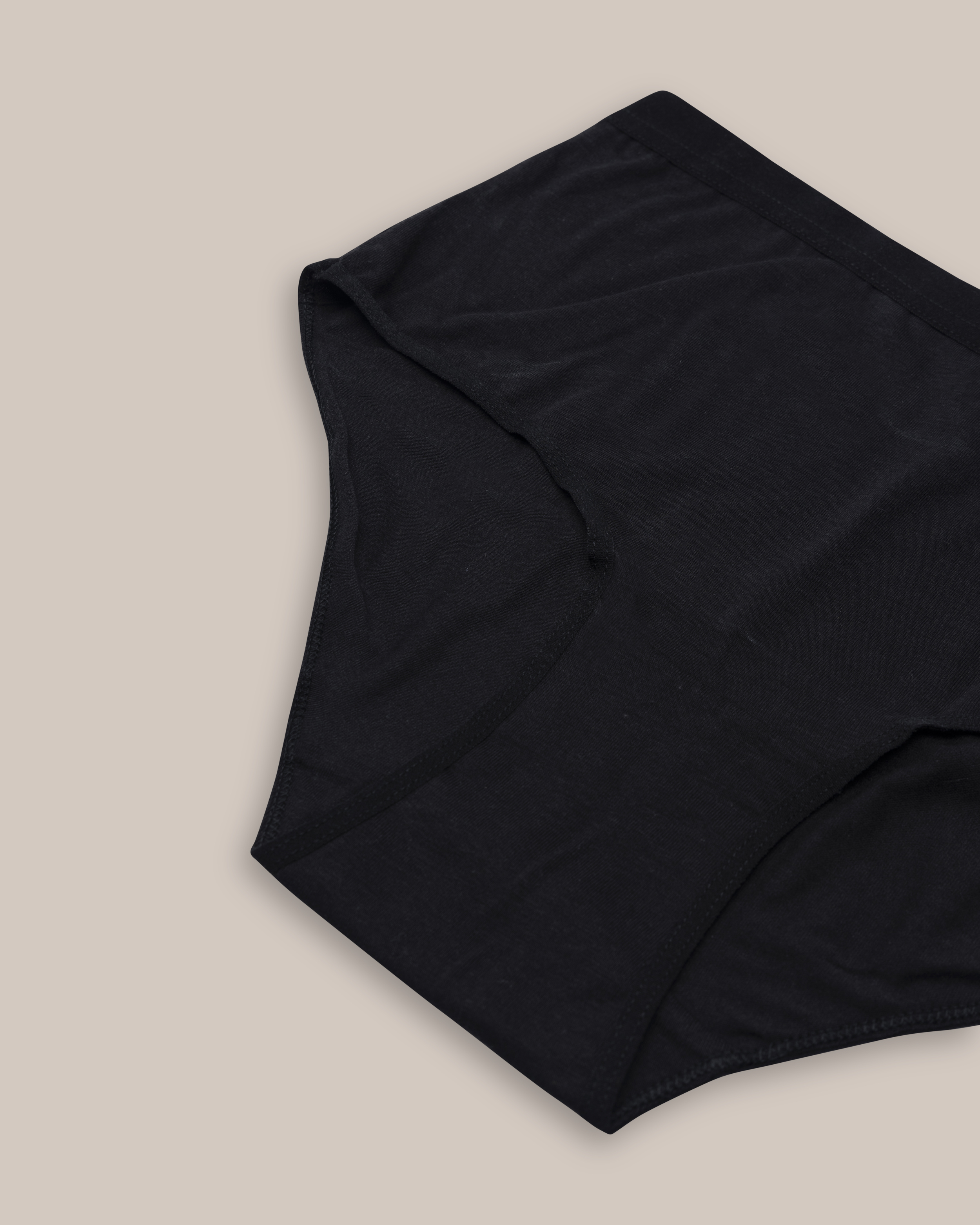 Highwaist-trosa Bambu Svart