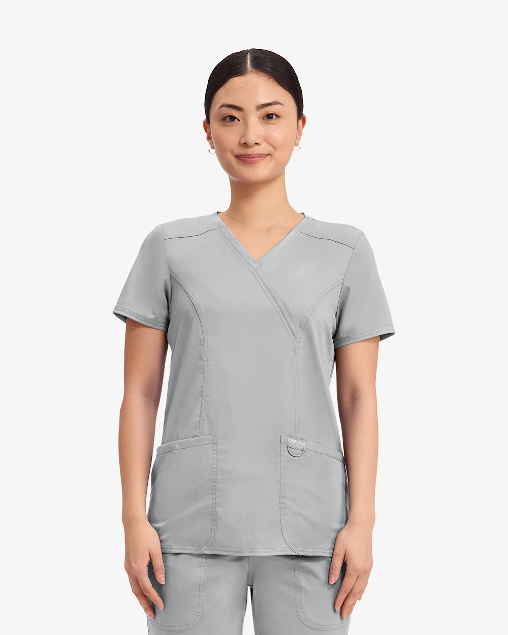 Cherokee Revolution Mock Wrap Top WWE610 Harmaa